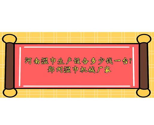河南湿巾生产设备多少钱一台？郑州湿巾机械厂家