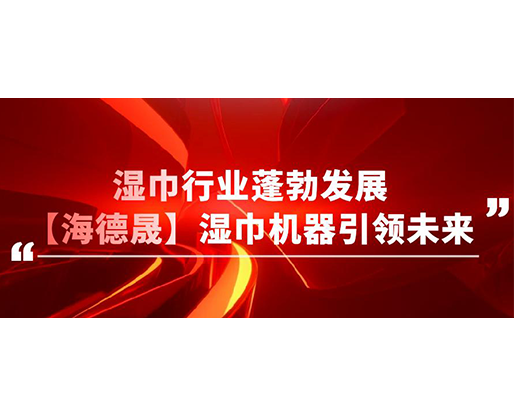 湿巾行业蓬勃发展,【海德晟】湿巾机器引领未来