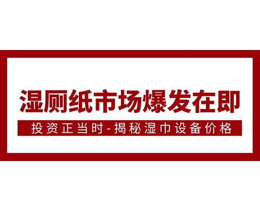 湿厕纸市场爆发在即，投资正当时-揭秘湿巾设备价格