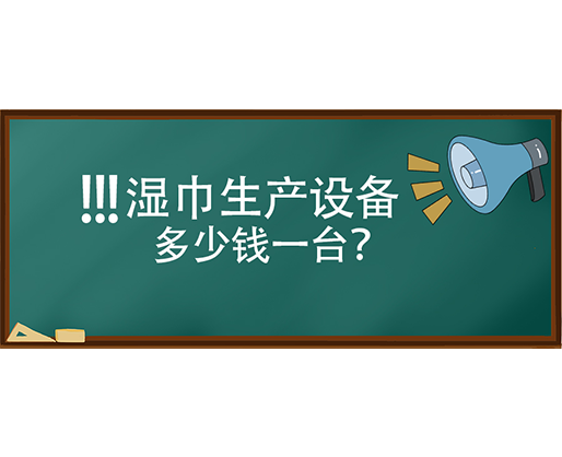 湿巾生产设备多少钱一台？