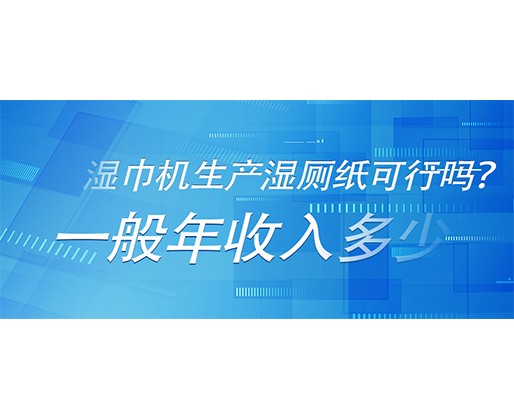 湿巾机生产湿厕纸可行吗？一般年收入多少？