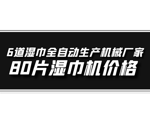 6道湿巾全自动生产机械厂家，80片湿巾机价格