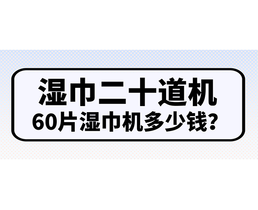 湿巾二十道机，60片湿巾机多少钱？