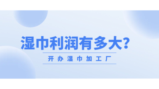 想开办湿巾加工厂，湿巾利润有多大？