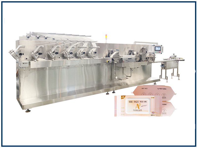 6道半自动湿巾机