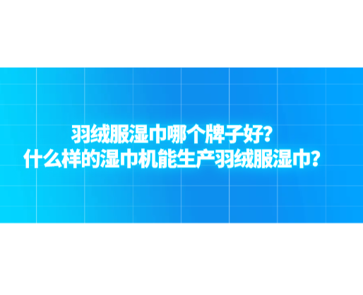 羽绒服湿巾哪个牌子好？什么样的湿巾机能生产羽绒服湿巾？