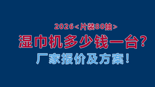 2026片装80抽湿巾机多少钱一台？厂家报价及方案！