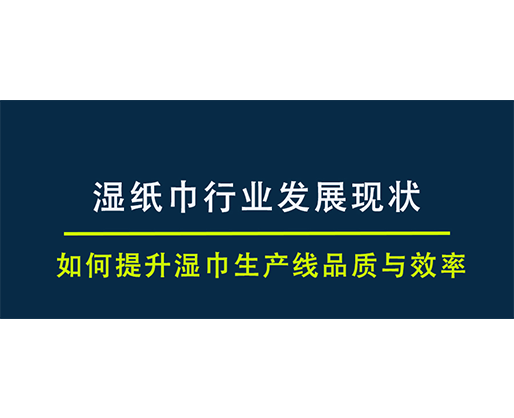 湿纸巾行业发展现状，如何提升湿巾生产线品质与效率