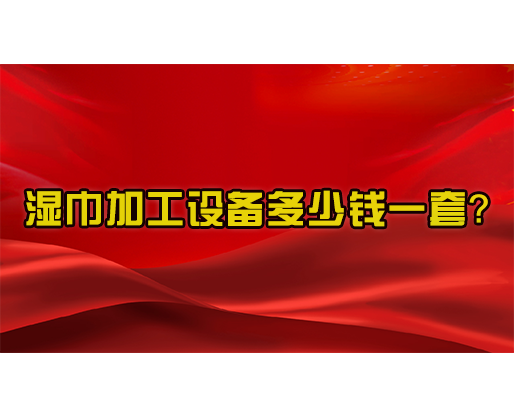 湿巾加工设备多少钱一套？