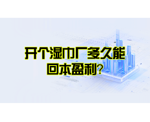开个湿巾厂多久能回本盈利？