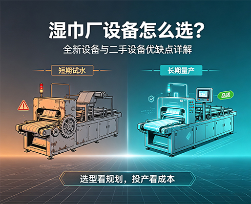 湿巾厂设备怎么选？全新设备与二手设备优缺点详解