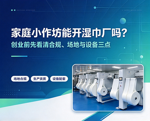 家庭小作坊能开湿巾厂吗？创业前先看清这三点